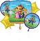 Super Mario Bros Balloon Bouquet 5pc – Mario & Luigi Party Decoration Set
